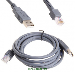 IED 2M USB Data Cable For Symbol Scanner ls2208 ls4208 ls1203 ls3008 CBA-U01-S07ZAR