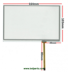 AT070TN90 92/AT070TN83V.1 7.1 inch New 164*103mm Resistance Handwriting Screen Touch Screen Digitizer Panel