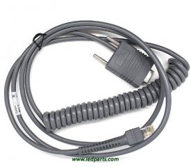 For LS2208 Scanner 3M Rs232 Com Coiled Cable For Motorola Symbol LS2208 LS4208 DS6708